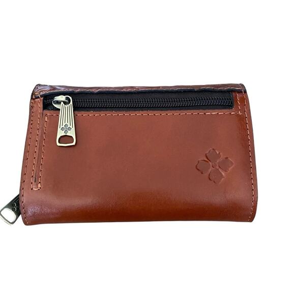 Patricia Nash NWOTS Canetti Florence Brown Leather Trifold Wallet - Picture 3 of 7